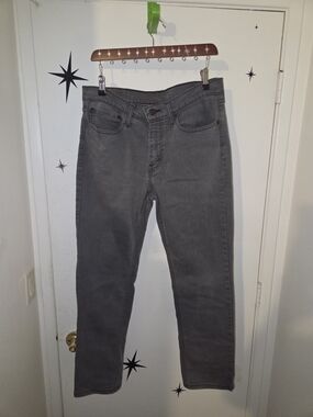 Levi's Men’s Gray Slim Straight Jeans